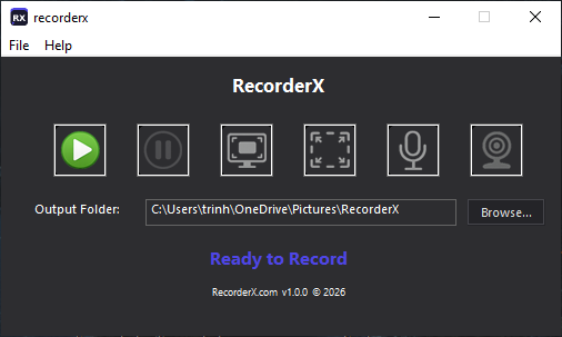 RecorderX for Windows screenshot