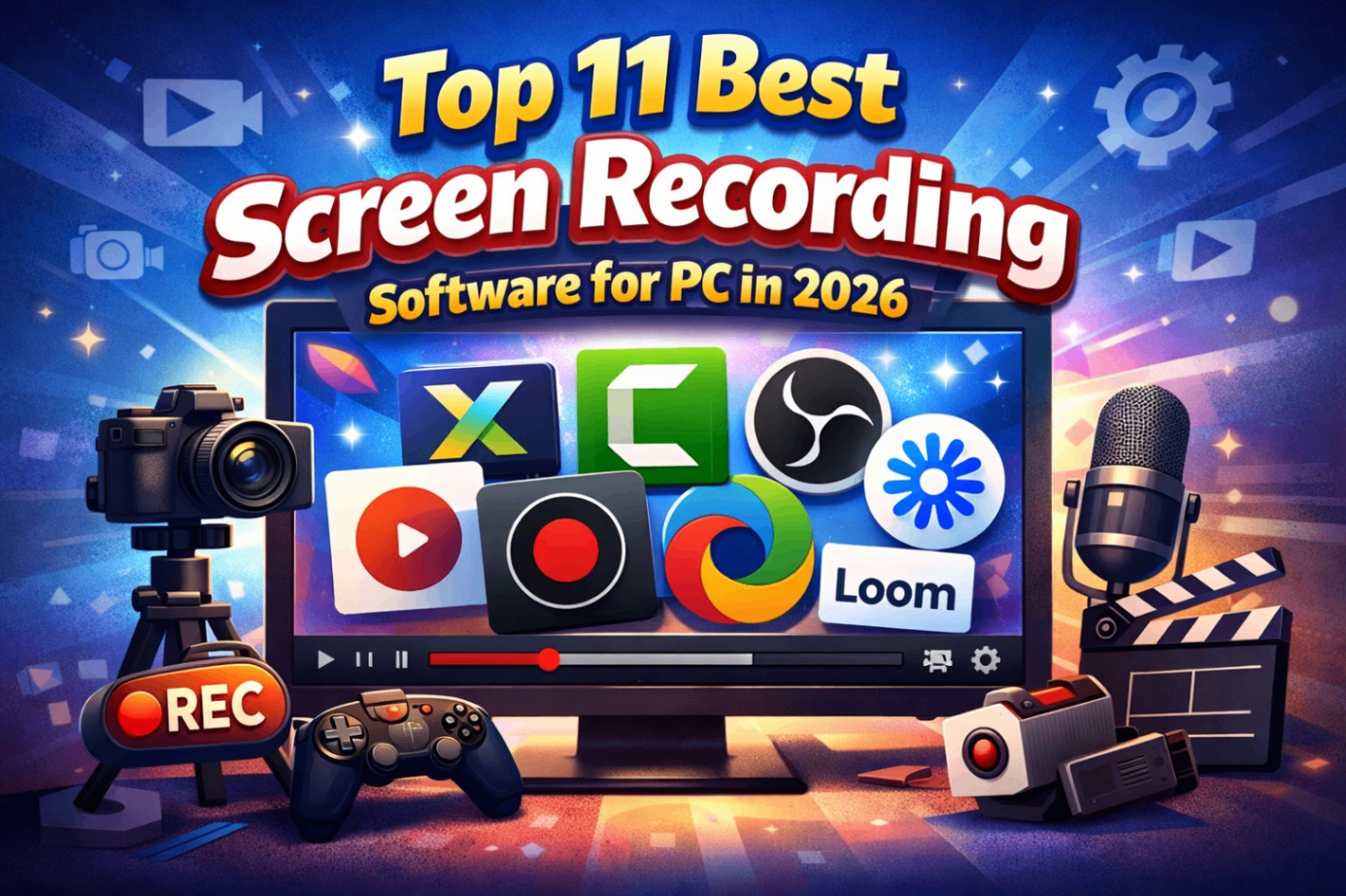 Top 11 Best Screen Recording Software for PC in 2026